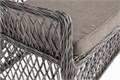 "Латте" диван двухместный из искусственного ротанга, цвет графит YH-C2169W graphite - фото 16668236