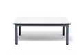 "Канны" журнальный столик из HPL 90х60, H40, каркас темно-серый (RAL 7024), цвет столешницы "молочный" WHITE-90-60-R7024-4sis - фото 16668302
