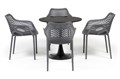 "Беллини" обеденная группа на 4 персоны, цвет темно-серый ВC2T-3-SET - фото 16668674