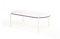 "Диего" журнальный стол из HPL 120х60 H40, каркас белый муар, цвет "молочный" WHITE-120-60-DIE-Al-(9016MUA)-4sis - фото 16668863