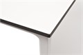 "Малага" обеденный стол из HPL 90х90см, цвет молочный, каркас белый RC013-90-90-A white - фото 16670037