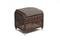 "Толедо" пуф плетеный, цвет коричневый YH-S4543W-2 brown - фото 16670304