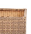 "Лунго" кашпо для цветов большое плетеное из искусственного ротанга, цвет соломенный YH-Y201W - фото 16670391