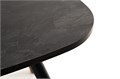 "Верона" журнальный столик из HPL 70х50, H40, каркас черный муар, цвет столешницы "серый гранит" GRAY-70-50-Al-VER-(9005MUA)-4sis - фото 16670508