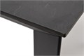 "Венето" обеденный стол из HPL 90х90см, цвет "серый гранит", каркас черный GRAY-90-90-B black - фото 16671634
