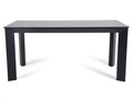 "Венето" обеденный стол из HPL 160х80см, цвет "серый гранит", каркас черный GRAY-160-80-B black - фото 16671970