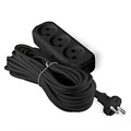 Удлинитель 3х5м без заземл. 6А IP20 У6-639М ПВС 2х0.75 черн. UNIVersal 2006 1819885 - фото 16672047