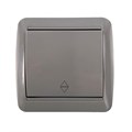 Переключатель проходной 1-кл. ОП Клио 10А IP44 сер. UNIVersal К2230-Gr 1842703 - фото 16672180