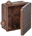 Коробка распаячная ОП КМ 100х100х50 IP54 откид. крышка 8 вводов дуб IEK UKO31-100-100-050-K24-54 1700328 - фото 16673116