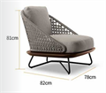 Скандинавское минималистичное уличное кресло ComfortA CMF0001254 - фото 16673609