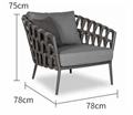 Современный минималистичный уличный стул ComfortA CMF0001267 - фото 16673652