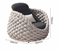 Скандинавский стильный уличный стул ComfortA CMF0001278 - фото 16673689