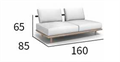 Стильный минималистичный уличный диван ComfortA CMF0001281 - фото 16673711