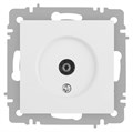 Розетка Accent 6-301-01М TV одиночная IP20 СУ бел. матов. Intro Б0063603 1931500 - фото 16673928