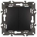 Переключатель 2-кл. СП Elegance 14-1106-05 10А IP20 250В 10AX механизм антрацит Эра Б0034247 1231917 - фото 16673976