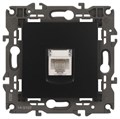 Розетка компьютерная 1-м Elegance 14-3107-05 RJ45 IP20 механизм антрацит Эра Б0034306 1231971 - фото 16673978