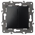 Выключатель 2-кл. СП Elegance 14-1104-05 10А IP20 250В 10AX механизм антрацит Эра Б0034234 1231905 - фото 16674046