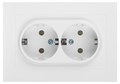 Розетка Intro Accent 6-205-01 2X2P+E Schuko 16А-250В IP20 СУ AL/CU бел. Intro Б0063485 1913951 - фото 16674078