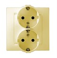 Розетка 2-м СП Simon15 16А IP20 250В с заземл. винт. клеммы сл. кость Simon 1590459-031 148073 - фото 16674198