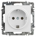 Розетка Intro Accent 6-202-01 2P+E Schuko 16А-250В IP20 СУ AL/CU бел. Intro Б0063678 1913948 - фото 16674302