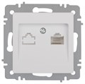 Розетка Intro Accent 6-303-01 информационная RJ45 IP20 СУ бел. Intro Б0063624 1913957 - фото 16674303