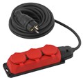 Удлинитель силовой UK-3e-3x1.5-5m-IP44(KG) с заземлением 3 розетки каучук 5м КГ 3х1.5кв.мм IP44 Эра Б0057579 1699052 - фото 16674329