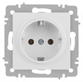 Розетка Accent 6-202-01М 2P+E Schuko 16А-250В IP20 СУ бел. матов. Intro Б0063681 1931459 - фото 16674380