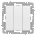 Выключатель Accent 6-106-01М тройной 10А-250В IP20 СУ AL/CU бел. матов. Intro Б0063532 1931342 - фото 16674458