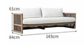 Современный минималистичный уличный диван ComfortA CMF0001325 - фото 16676251