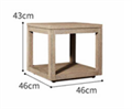 Современная минималистичная уличная табуретка ComfortA CMF0001328 - фото 16676260