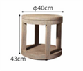 Современная минималистичная уличная табуретка ComfortA CMF0001330 - фото 16676266