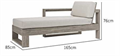 Скандинавский минималистичный уличный шезлонг ComfortA CMF0001339 - фото 16676295