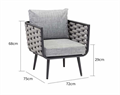 Минималистичный арт-стул для улицы ComfortA CMF0001388 - фото 16676553
