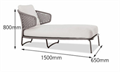 Скандинавский минималистичный уличный шезлонг ComfortA CMF0001414 - фото 16676635