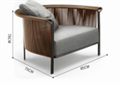 Новое китайское минималистичное уличное кресло ComfortA CMF0001417 - фото 16676645