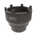 JTC-5259 - Головка ступичная 3/4" 110мм для задней оси (MERCEDES MAN) JTC - 
Головка специальной конструкции предназначена для снятия/установки гаек задней оси.
Изготовлена из высококачественной стали, обладает высокой прочностью.
Используется с ключом JTC-5259 - фото 16676834