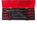 JTC-3502 - Набор ключей TORX T9-T40 складных 8 предметов JTC -  
Удобный раскладывающийся набор ключей TORX с большим крутящим моментом. 
 Изготовлены из закалённой хром-ванадиевой стали. 
 Размеры: T9, Т10, Т15, Т20, Т25, Т27, Т30, T40. - 8 шт. 
Коли JTC-3502 - фото 16681853