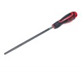 JTC-K8054R - Напильник круглый 200мм №4 60 HRC JTC - Круглый напильник JTC-K8054R с  гладкими зубьями имеет длину в 200 мм и прорезиненную анатомическую рукоятку с отверстием для подвешивания инструмента. JTC-K8054R - фото 16687319