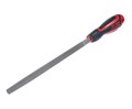 JTC-K8053T - Напильник трехгранный 200мм №3 60 HRC JTC - Треугольный напильник JTC-K8053T со  средними зубьями имеет длину в 200 мм и прорезиненную анатомическую рукоятку с отверстием для подвешивания инструмента. JTC-K8053T - фото 16687330