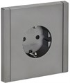 Розетка СП FORTE&PIANO FP513 16А с заземл. защ. шторки безвинт. крепл. сталь IEK FP-R14-16-1-K46 1853323 - фото 16691515