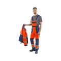 Костюм рабочий Треккер, куртка+полукомбинезон, оранж+синий 75947 - фото 16701241