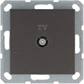 Розетка телевизионная проходная TV Ф9.5мм механизм мокко Jasmart G6002Z 1945200 - фото 16704280