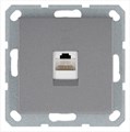Розетка компьютерная 1-м RJ45 IP20 кат. 5E механизм алюм. Jasmart G6105S 1945149 - фото 16704404