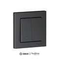 Выключатель 2-кл. AtlasDesign Smart 10А (сх. 5) L+N с подсветкой Zigbee механизм карбон SE ATN001053Z 1955214 - фото 16704637