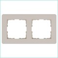 Рамка 2-м G-Flex тауп Jasmart G1102T 1945046 - фото 16704665