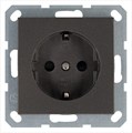 Розетка 1-м Shuko 16А IP20 с заземл. защ. шторки механизм мокко Jasmart G5501Z 1945126 - фото 16704666