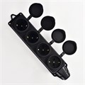 Колодка 4-м 16А IP44 2P+PE 220-240В с защ. крышками каучук LEZARD 106-0400-0107/107 342401 - фото 16704712