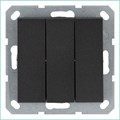 Выключатель 3-кл. 10А IP20 механизм антрацит Jasmart G3031B 1944942 - фото 16704743