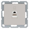 Розетка компьютерная 1-м RJ45 IP20 кат. 5E механизм тауп Jasmart G6105T 1945153 - фото 16704753
