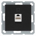 Розетка компьютерная 1-м RJ45 IP20 кат. 5E механизм антрацит Jasmart G6105B 1945150 - фото 16704755